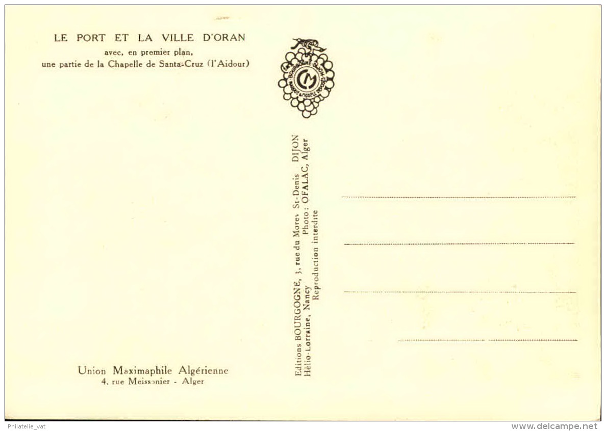 ALGERIE - Carte Maximum - Détaillons Collection - A Voir  - Lot N° 16253 - Cartes-maximum