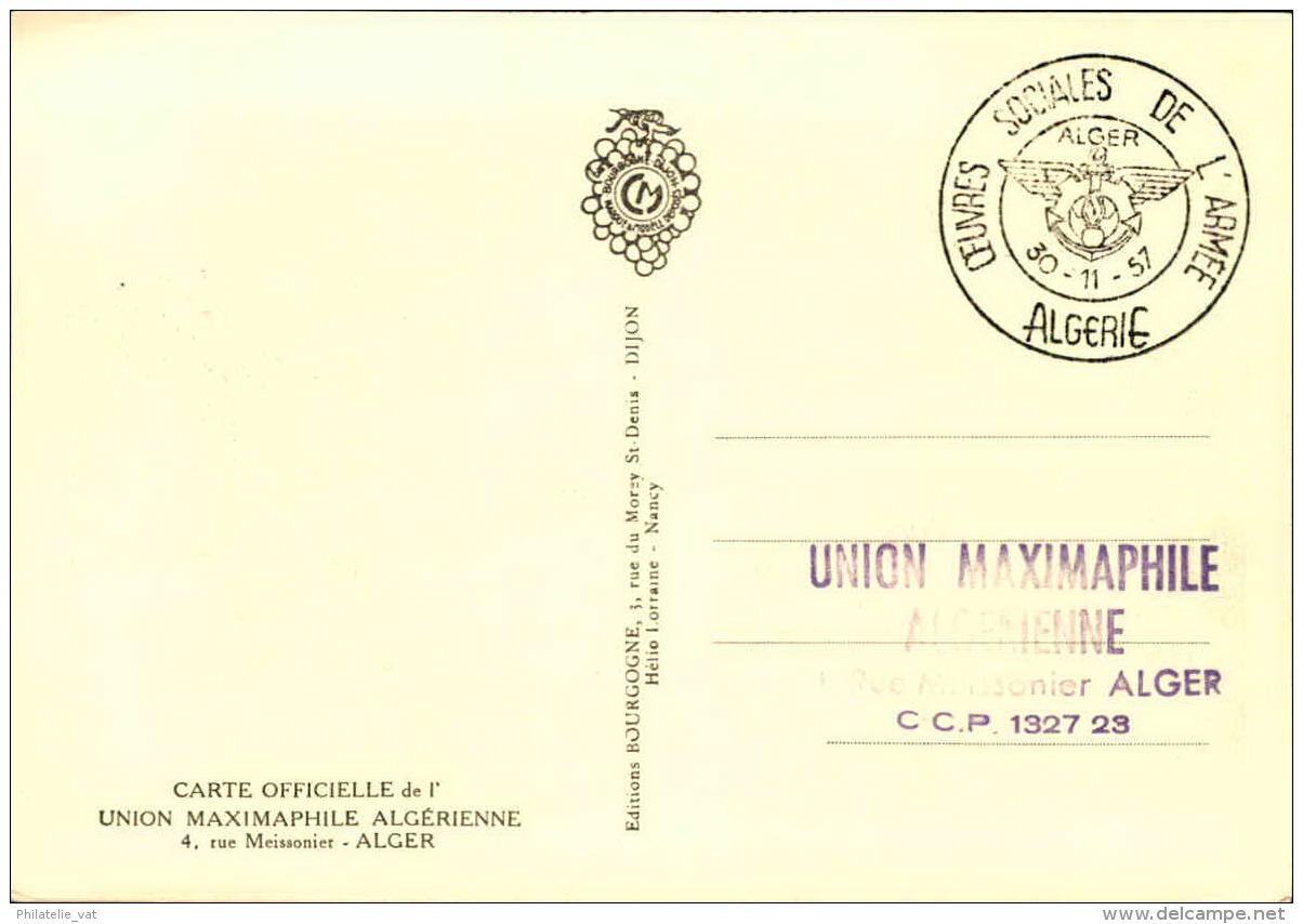 ALGERIE - Carte Maximum - Détaillons Collection - A Voir  - Lot N° 16262 - Cartoline Maximum