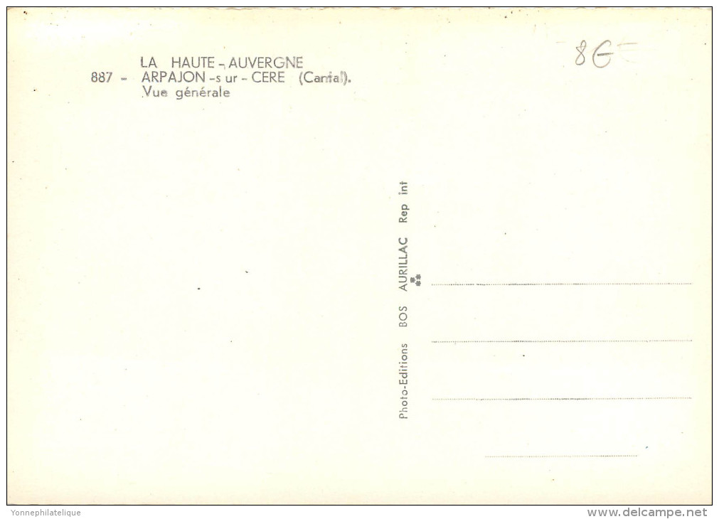 15 - CANTAL - Aprajon Sur Cere - Vue Générale - CPSM - Arpajon Sur Cere