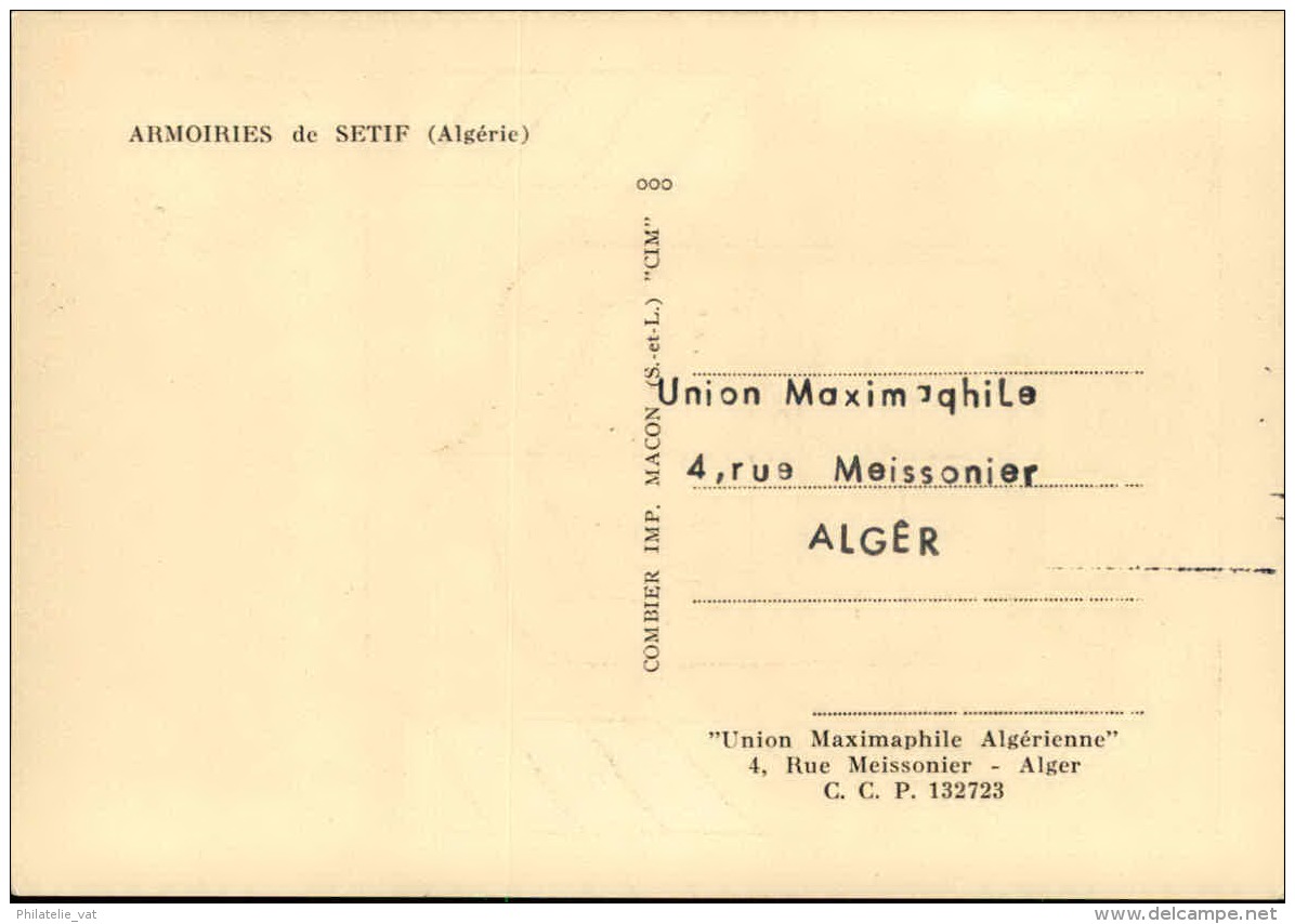 ALGERIE - Carte Maximum - Détaillons Collection - A Voir  - Lot N° 16270 - Maximumkarten