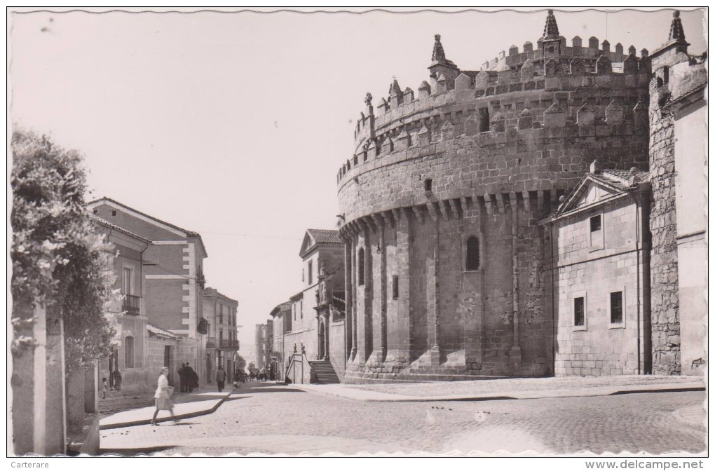 ESPAGNE,SPAIN,ESPANA,CASTILLA Y LEON,castille Et Leon,AVILA,1182m Altitude,ABSIDE  DE LA CATHEDRAL,rare,rue ,street Old - Ávila