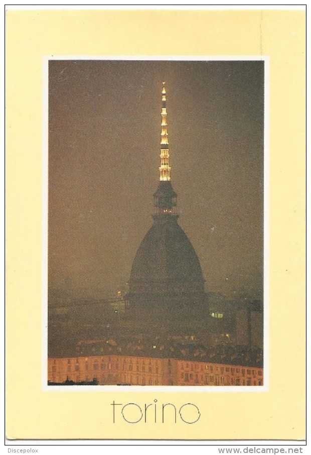 R358 Torino - Panorama Notturno Con La Mole Antonelliana - Notte Night Nuit Nacht Noche / Non Viaggiata - Mole Antonelliana