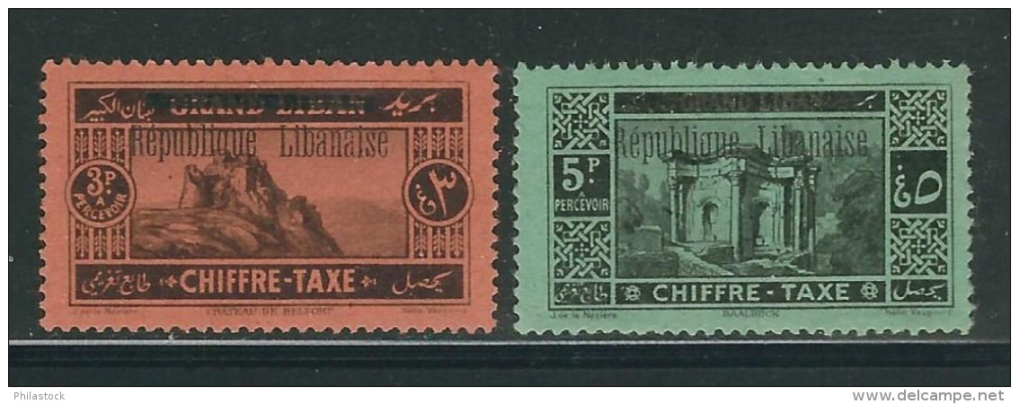 GRAND LIBAN Taxe N° 19 & 20 * - Postage Due