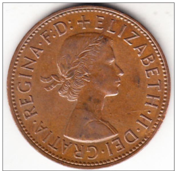 GRAN BRETAÑA 1962 ONE  PENNY  ELISABETH  II   EBC   CN 4432 - D. 1 Penny