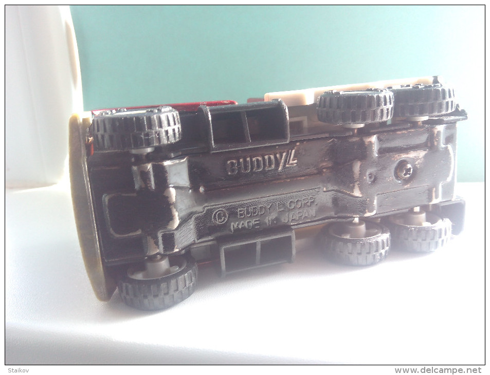 RARE OLD UNIQUE TIN VINTAGE 1980 BUDDY L MACK TOW TRUCK MADE IN JAPAN ORIGINAL LOW PRICE