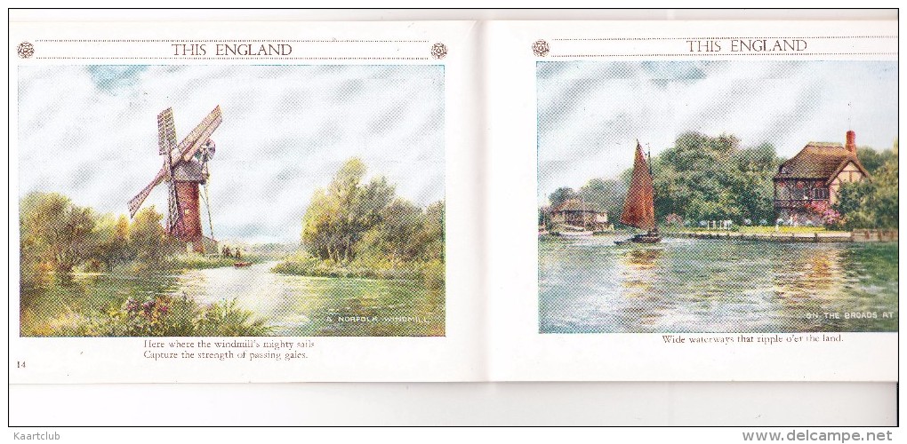 ´THIS ENGLAND´ By ´Allan Junior´ - ´St. George´ - Valentine & Sons, Ltd. Postcard Pictures Book - Boeken Over Verzamelen