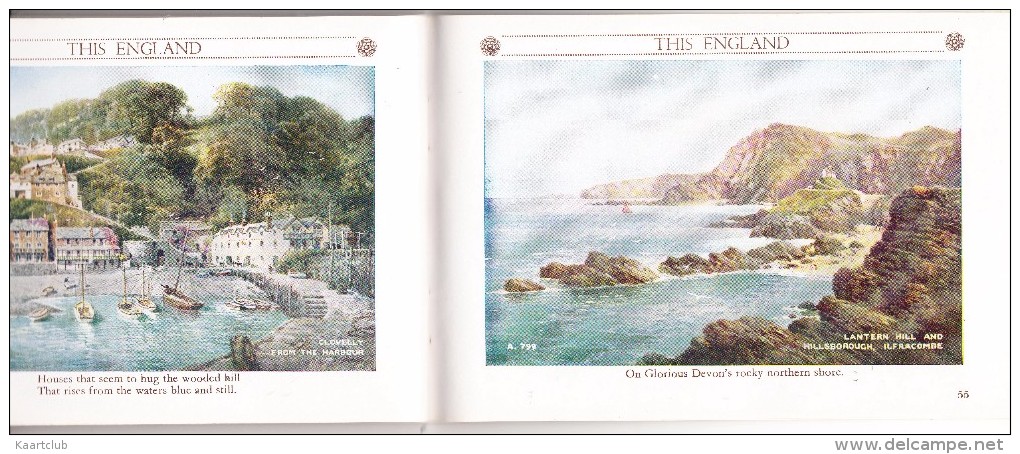 ´THIS ENGLAND´ By ´Allan Junior´ - ´St. George´ - Valentine & Sons, Ltd. Postcard Pictures Book - Books On Collecting