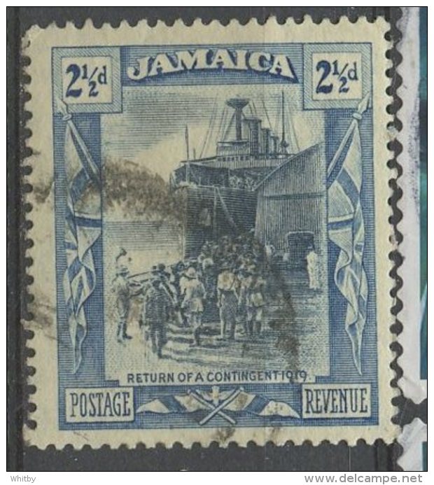 Jamaica 1921 2 1/2c Overseas Contingent Issue #92 - Jamaica (...-1961)