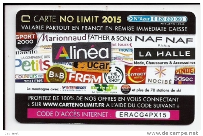 Telecarte Comité D Entreprise - No Limit - Advertising