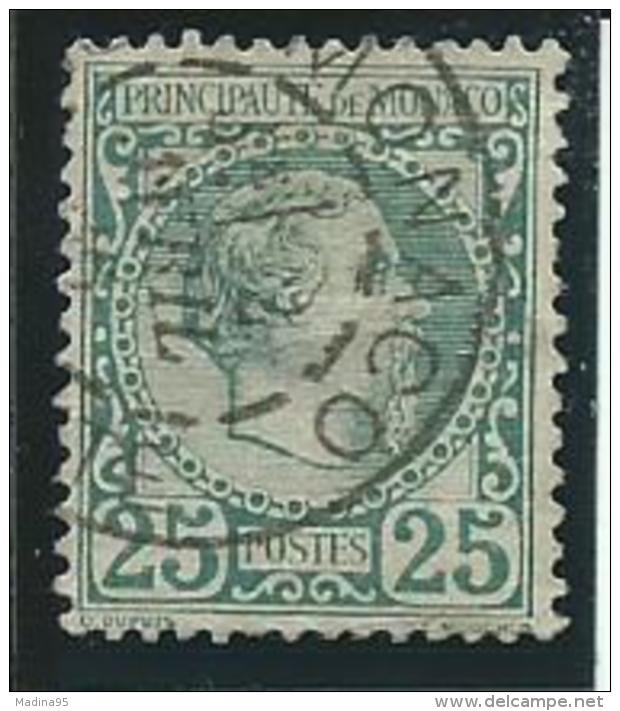 MONACO: Obl., N°6, Aminci,  AB - Used Stamps