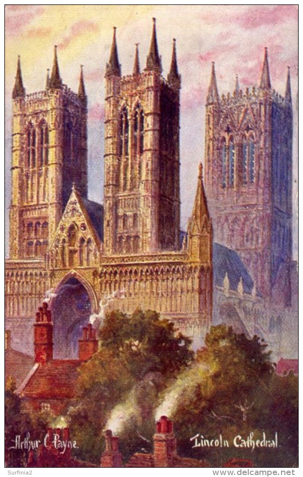 MISCELLANEOUS ART - LINCOLN CATHEDRAL - ARTHUR C PAYNE Art201 - Lincoln