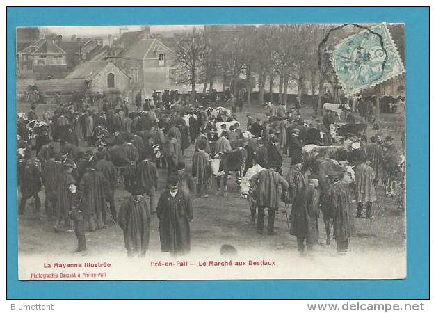 CPA - Métier Maquignons  Le Marché Aux Bestiaux PRE-EN-PAIL 53 - Pre En Pail