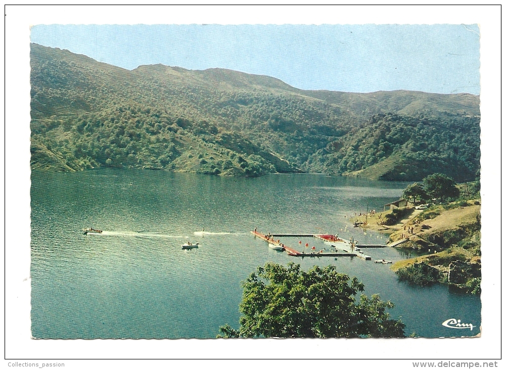 Cp, 48, Villefort, Le Lac Et La Piscine De Villefort, Voyagée 1978 - Villefort