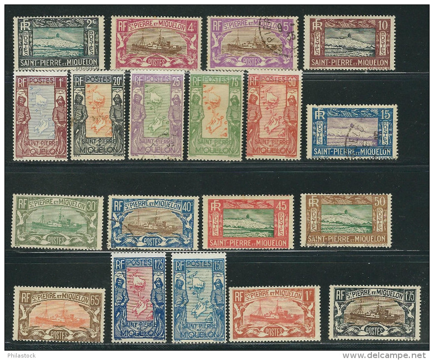 SPM N° 136 à 159 */Obl. - Unused Stamps