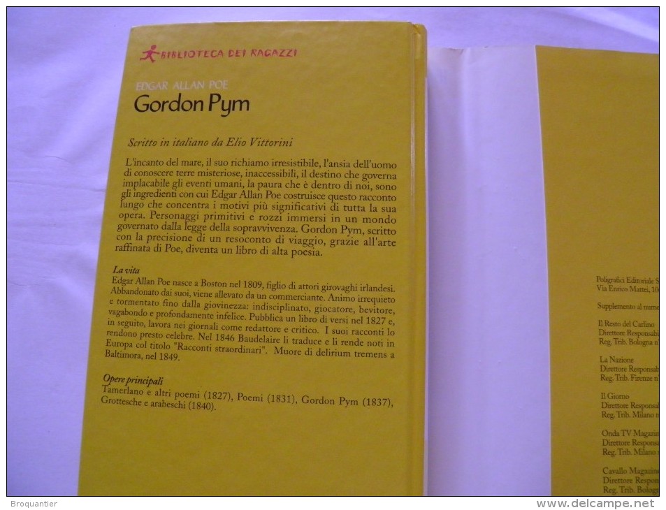 Gordon Pym, D'Edgar Allan Poe. - Sammlungen