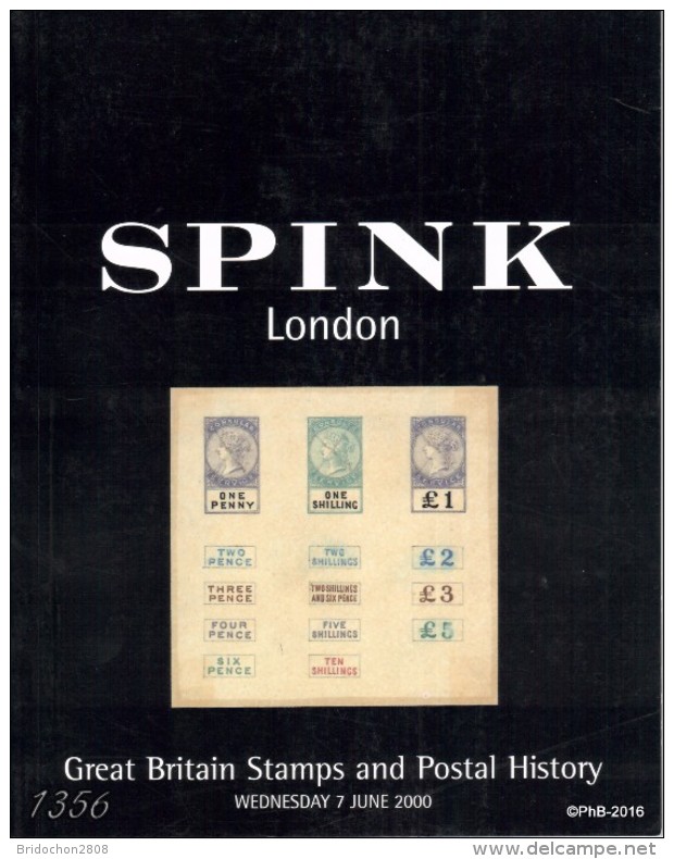 SPINK Great Britain Stamps And Postal History - Auktionskataloge