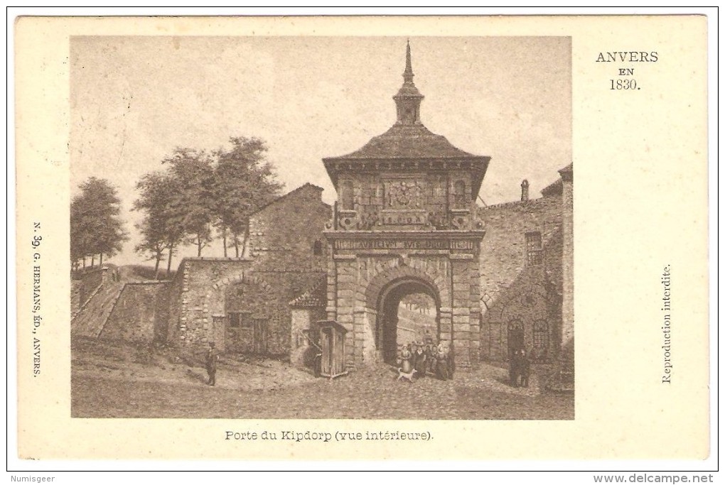 ANVERS EN 1830     ----   Porte Du Kipdorp ( Vue Intérieure ) - Antwerpen