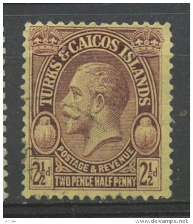 Turks And Caicos 1928 2 1/2p  King George V  Issue #64 - Turcas Y Caicos