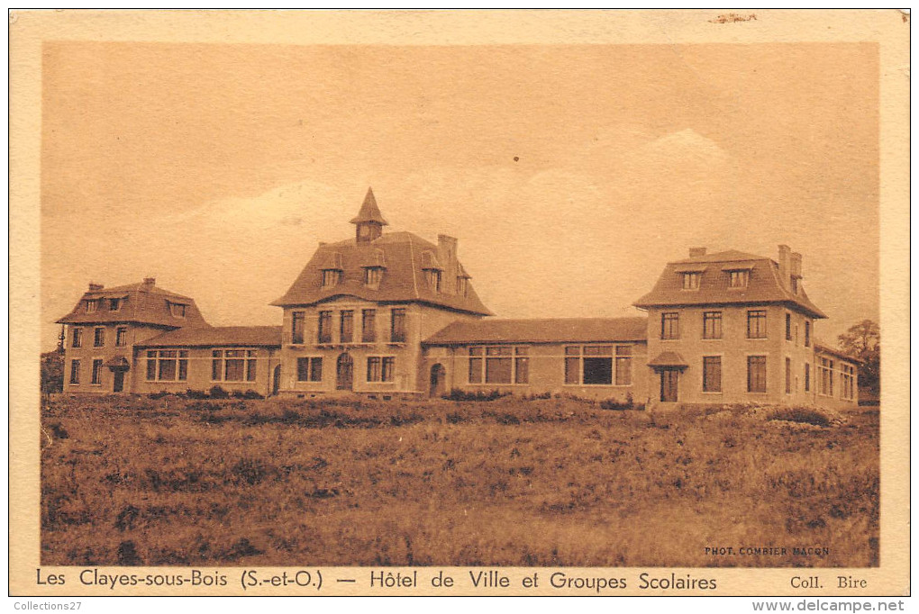 78-LES CLAYES-SOUS-BOIS- HÔTEL DE VILLE ET GROUPE SCOLAIRE - Les Clayes Sous Bois