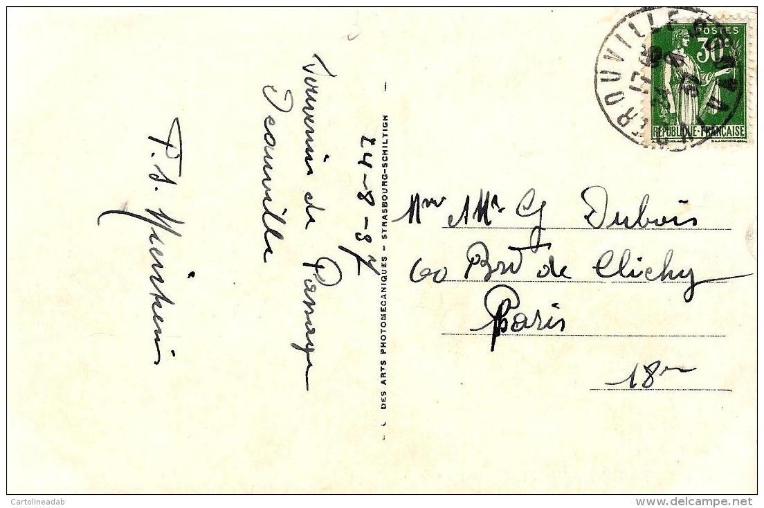 [DC2926] CPA - FRANCIA - TROUVILLE REINE DES PLAGES - LA PLAGE ET LA PISCINE - Viaggiata 1937 - Old Postcard - Trouville