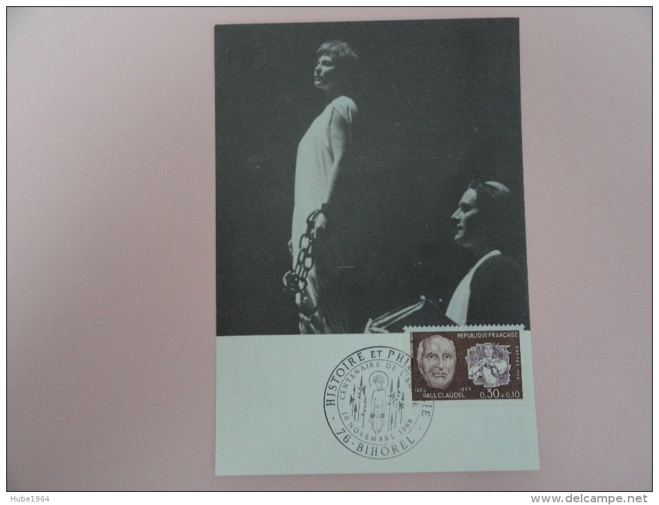 CARTE MAXIMUM CARD JEANNE D´ARC AU BUCHER AVEC OSI - 1960-1969