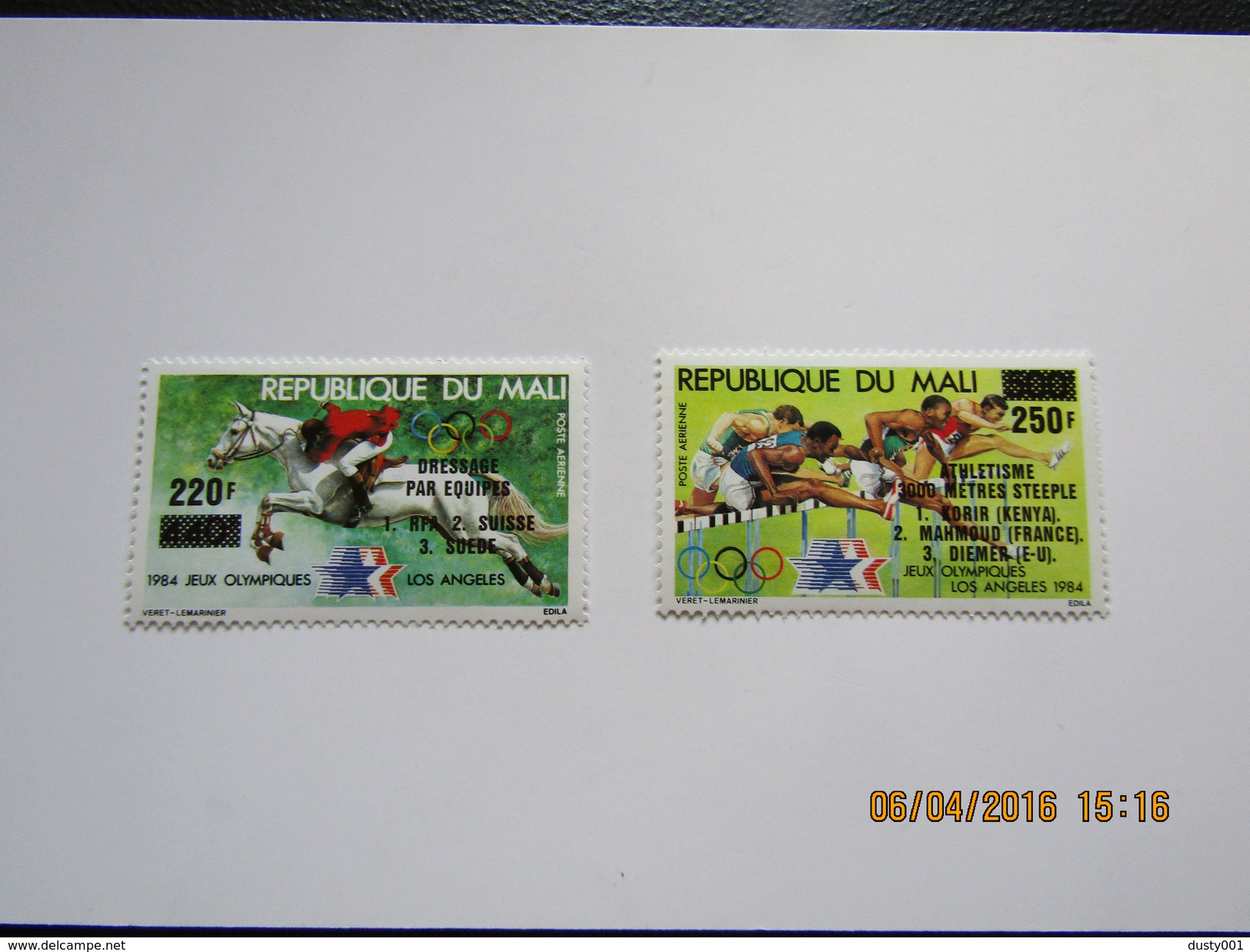 JO131     Olympiques Los Angeles Olympic Games  Mali  Surcharge    MNH - Zomer 1984: Los Angeles