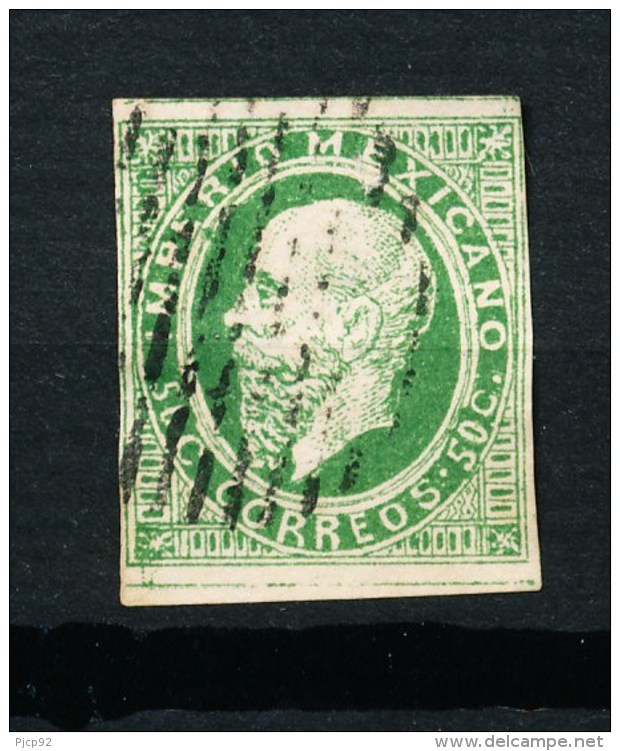 Mexique - 1866 Empereur Maximilian 50 C Oblitéré - Mexico
