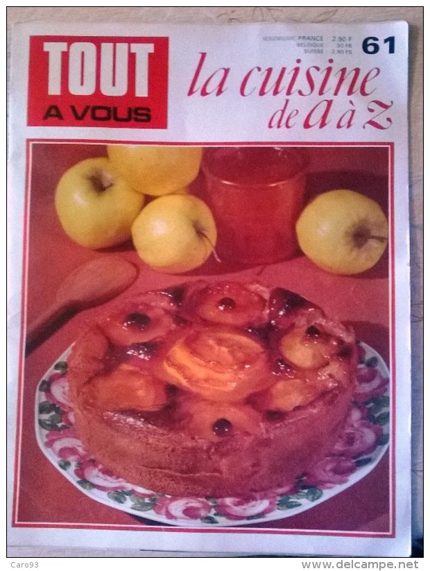 La Cuisine De A à Z  N° 63 De Décembre 1969 - Culinaria & Vinos