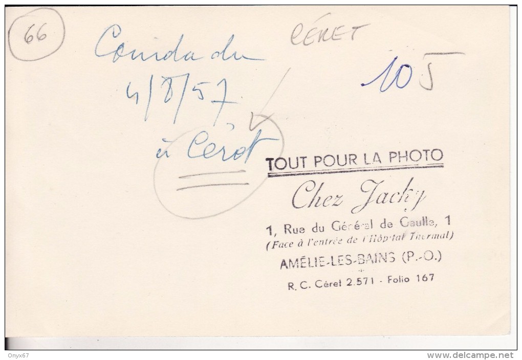PHOTO 9 X 14 FORMAT Carte Postale CERET (Pyrénées Orientales) Corrida-Course Taureaux Août 1957 Photo Jacky Amélie-les-B - Ceret
