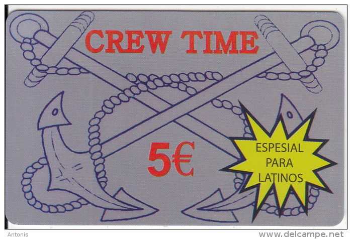 GREECE - Crew Time Prepaid Card 5 Euro, Sample - Greece