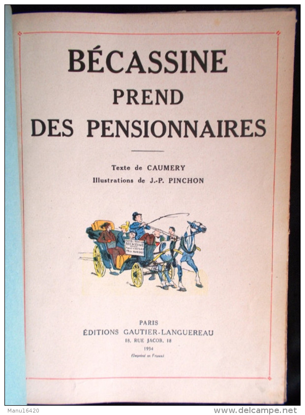 Bécassine Prend Des Pensionnaires - 1934 - Bécassine