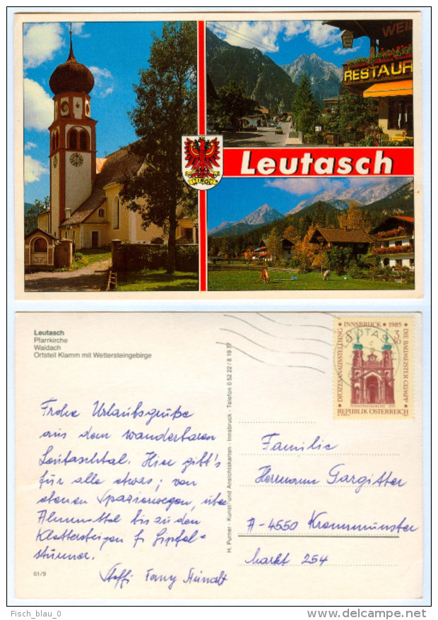 AK Tirol 6105 Leutasch Im Leutaschtal Pfarrkirche Weidach Waidach Klamm Wettersteingebirge Österreich Austria Autriche I - Leutasch