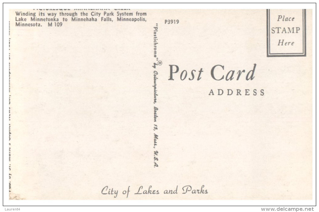 (264) Older Postcard - Carte Ancienne - USA - Menneapolis - Minneapolis
