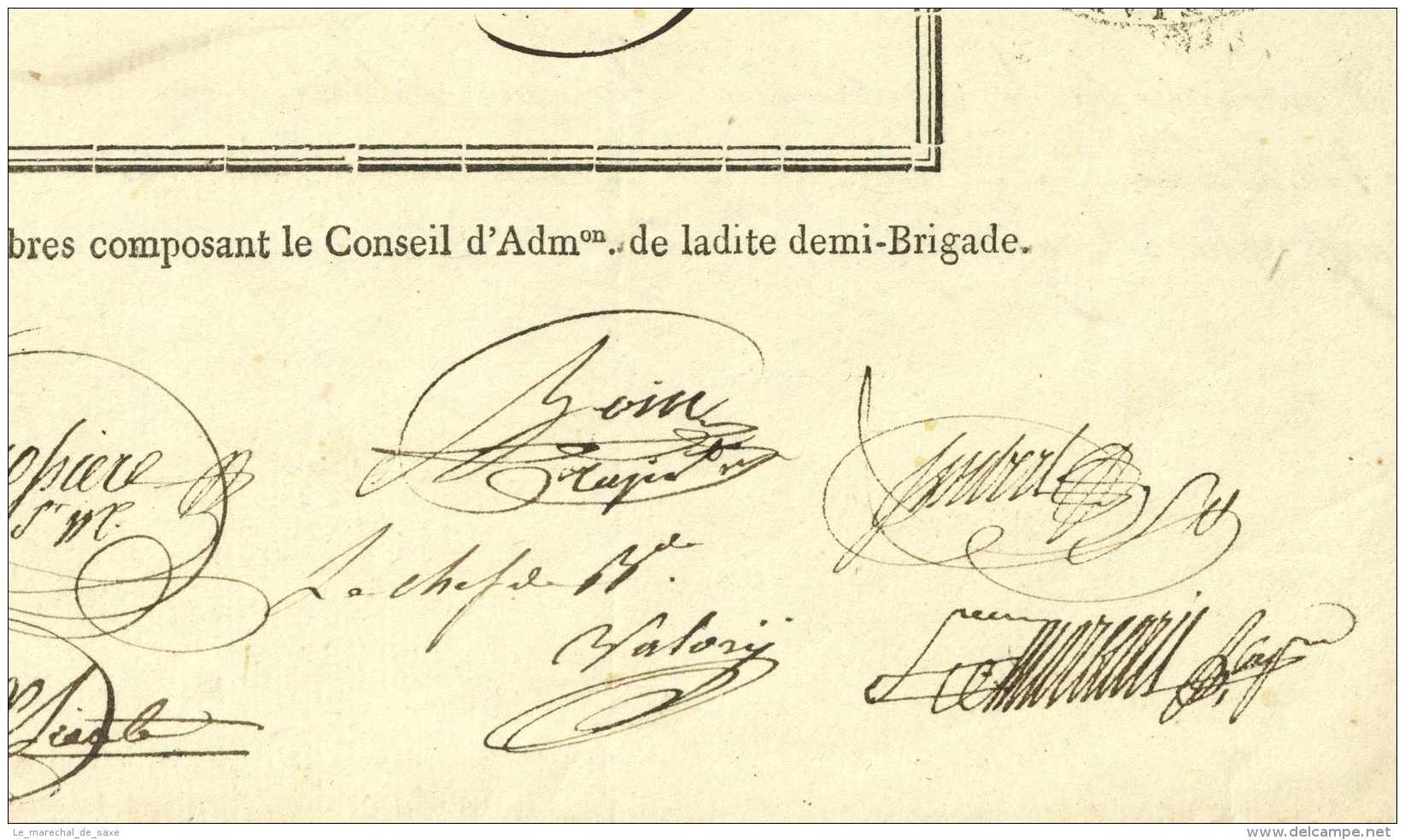 12e DB Legere - Marseille 1801 - Generaux CERVONI, VALORY, JOMARD Et BAILLOD - Salins Jura - Documents Historiques