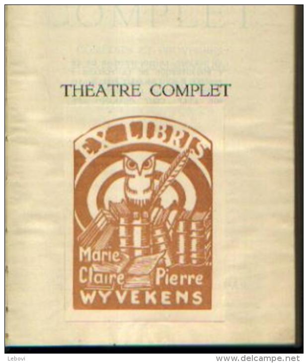 DE MUSSET, A. - Théâtre Complet - Ed. La Pléiade 1947 Avec Ex Libris « Marie Claire Pierre WYVEKENS » - La Pléiade