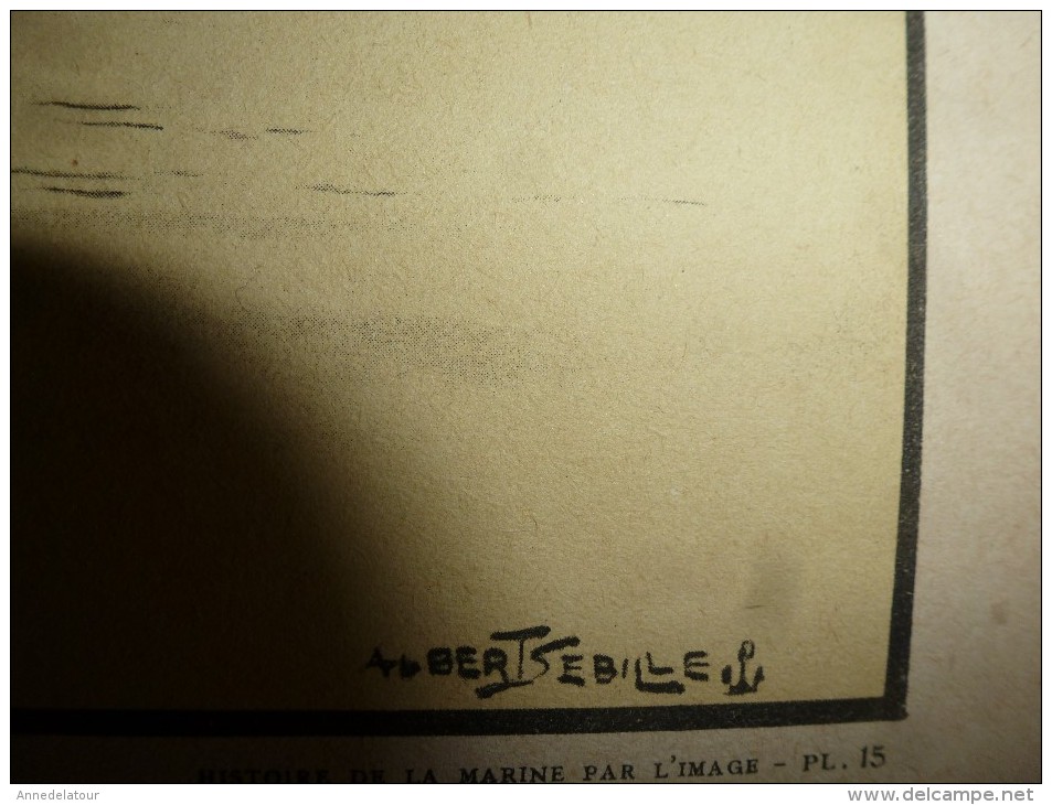 Guerre Navale Grav. Albert Sébille LE BLOCUS ET L'EMBOUTEILLAGE à Zeebruge,La Rochelle,etc (dim. Document = 50cm X 33cm - Bateaux