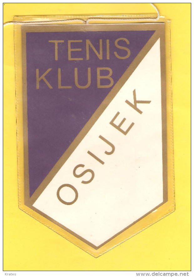 Old Sport Flag, Tennis, Wimpel, Pennant - TK Osijek - Kleding, Souvenirs & Andere