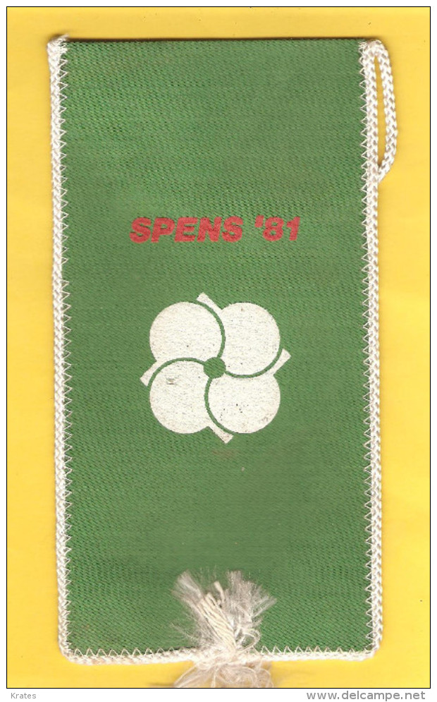 Old Sport Flag, Table Tennis, Wimpel, Pennant - SPENS 1981, World Championships, Yugoslavia, Novi Sad - Tennis De Table