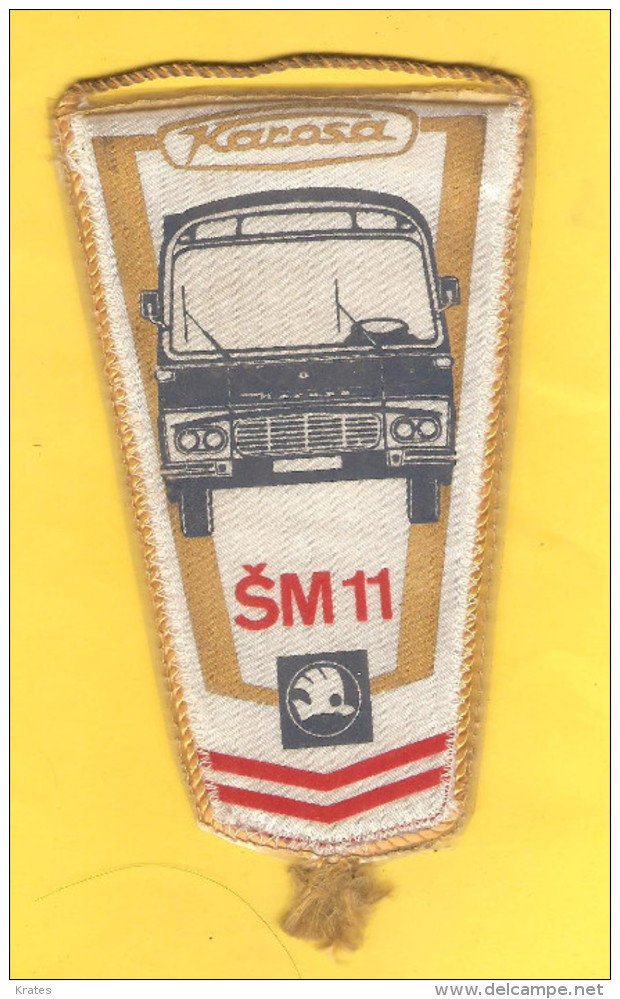 Old Sport Flag, Transport, Wimpel, Pennant - Škoda  Karosa - Cars