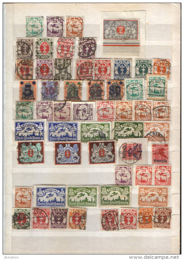 Germany/Danzig - Lot 57 Used And Unused Stamps From The Period 1920-1923, With A Fairly Large Quota - Altri & Non Classificati