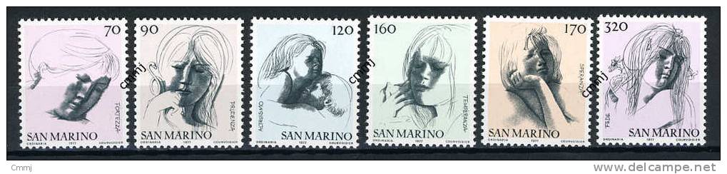 1977 - SAINT-MARIN - SAN MARINO - Sass. 980/85 - MNH - New Mint - - Ungebraucht