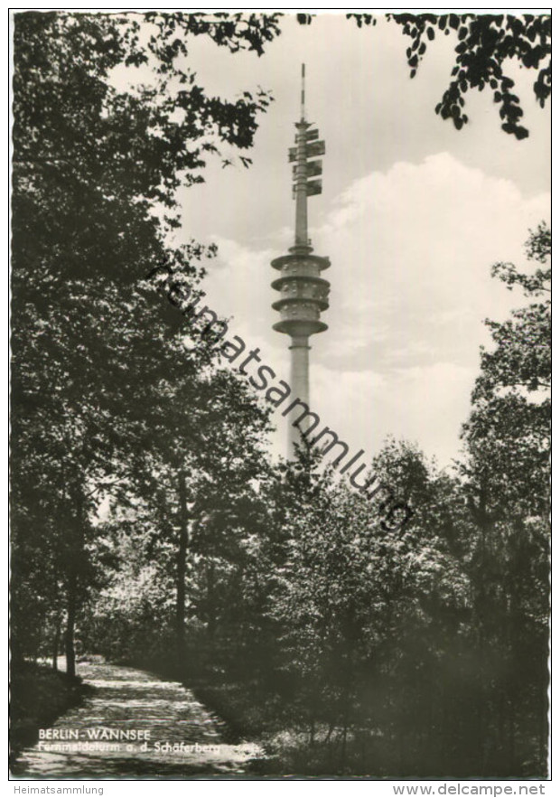 Berlin - Fernmeldeturm Auf Dem Schäferberg - Foto-AK Grossformat - Verlag Herbert Meyerheim Berlin-Wilmersdorf - Wannsee