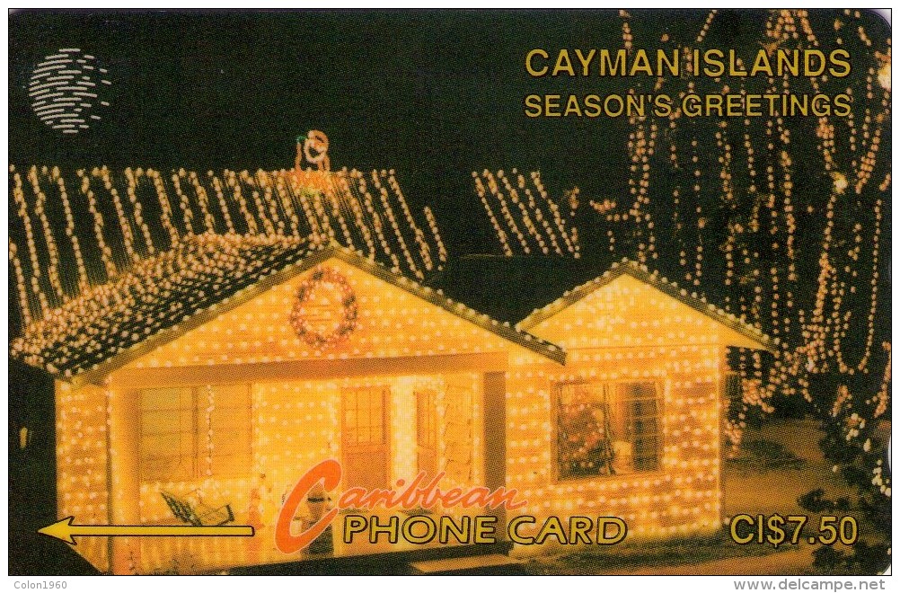 CAYMAN ISLANDS. Season's Greetings. 1993. 10000 Ex. 7CCIA. (909) - Iles Cayman