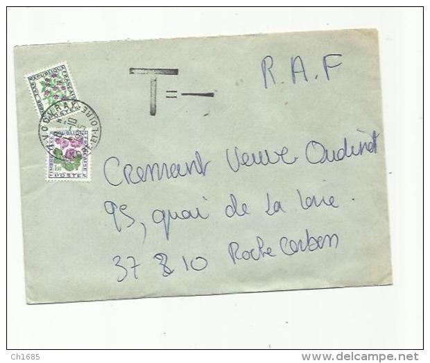 Divers Taxe " Fleurs Des Champs " Sur Lettre Non  Affranchie - 1960-.... Cartas & Documentos