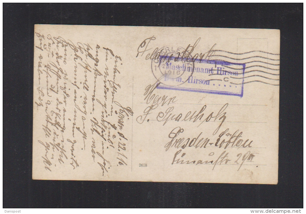 Carte Postale Cappelle-la-Grande 1916 - Cappelle La Grande