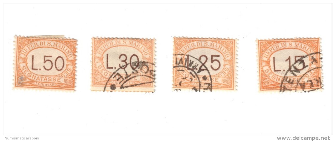 San Marino Segnatasse 1927-1928 S.803 Mista Nuovo * Linguellati E Usati COD.FRA.830 - Usati