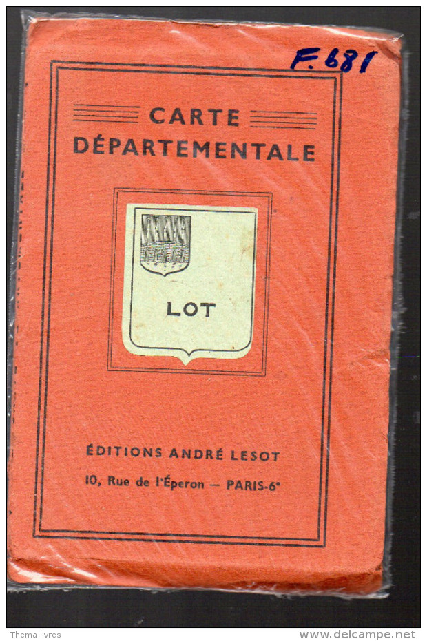 Carte Départementale LOT   (PPP11051) - Landkarten