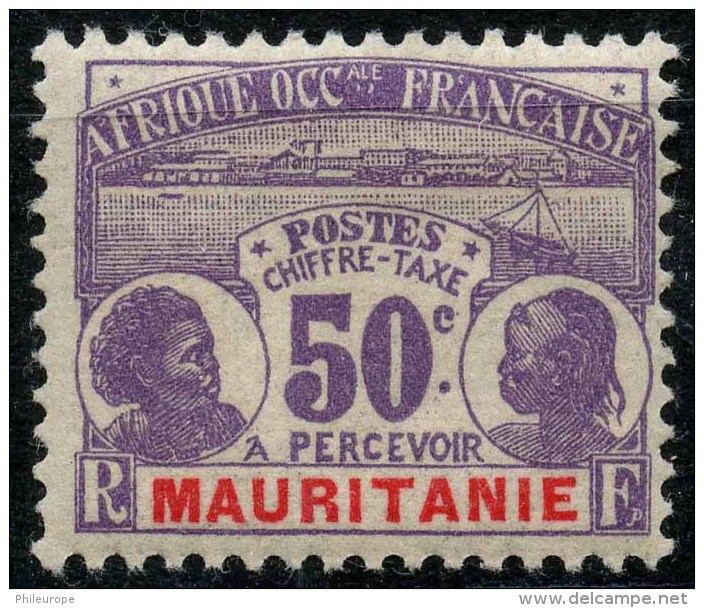 Mauritanie (1906) Taxe N 14 * (charniere) - Andere & Zonder Classificatie