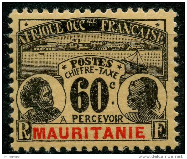 Mauritanie (1906) Taxe N 15 * (charniere) - Other & Unclassified