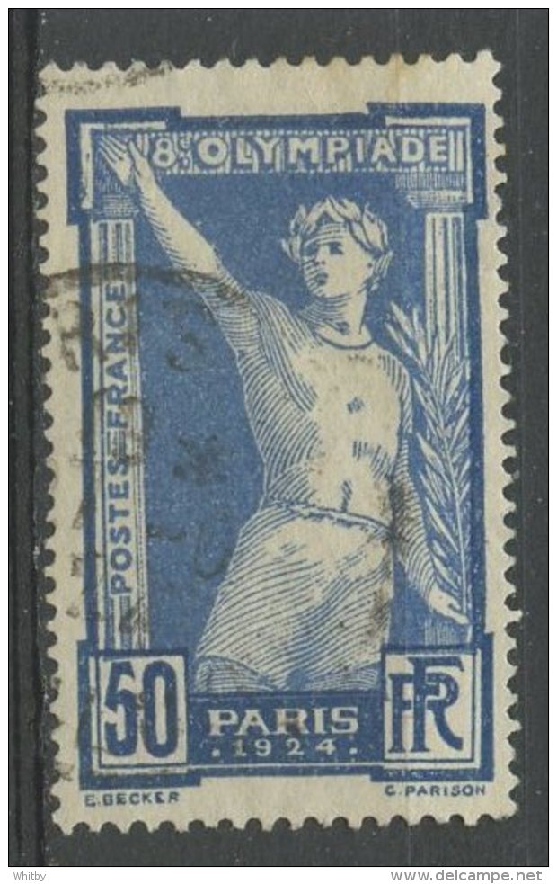 France 1924 50f Victorious Athlete. Issue  #201 - Used Stamps